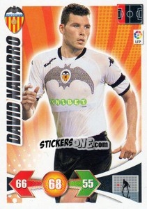 Sticker David Navarro - Liga BBVA 2009-2010. Adrenalyn XL - Panini