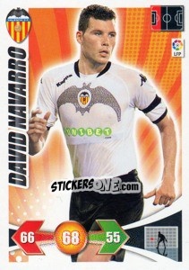 Cromo David Navarro - Liga BBVA 2009-2010. Adrenalyn XL - Panini