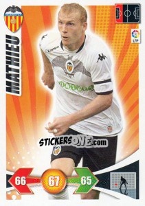 Sticker Jérémy Mathieu - Liga BBVA 2009-2010. Adrenalyn XL n. 278 - Panini