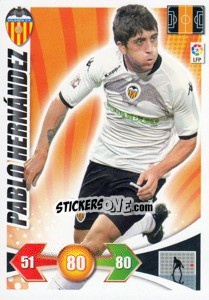 Cromo Pablo Hernandez - Liga BBVA 2009-2010. Adrenalyn XL - Panini