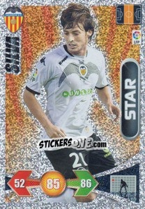 Sticker David Silva (S) - Liga BBVA 2009-2010. Adrenalyn XL n. 285 - Panini