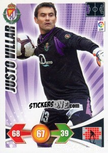 Sticker Justo Villar - Liga BBVA 2009-2010. Adrenalyn XL - Panini