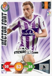 Cromo Hector Font - Liga BBVA 2009-2010. Adrenalyn XL - Panini