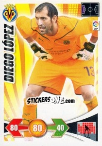 Cromo Diego Lopez - Liga BBVA 2009-2010. Adrenalyn XL n. 307 - Panini