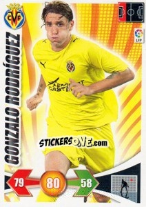Cromo Gonzalo Rodriguez - Liga BBVA 2009-2010. Adrenalyn XL - Panini