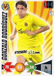 Figurina Gonzalo Rodriguez - Liga BBVA 2009-2010. Adrenalyn XL - Panini