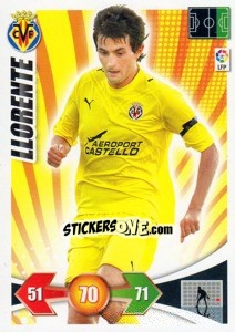 Sticker Joseba Llorente - Liga BBVA 2009-2010. Adrenalyn XL n. 322 - Panini