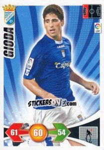 Sticker Gioda - Liga BBVA 2009-2010. Adrenalyn XL n. 328 - Panini
