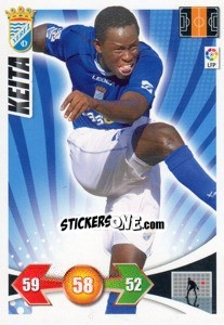 Sticker Keita - Liga BBVA 2009-2010. Adrenalyn XL n. 331 - Panini