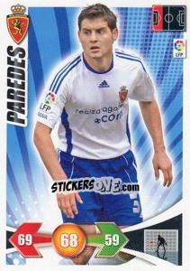 Sticker Paredes - Liga BBVA 2009-2010. Adrenalyn XL n. 348 - Panini