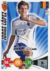 Sticker Jorge Lopez - Liga BBVA 2009-2010. Adrenalyn XL n. 355 - Panini
