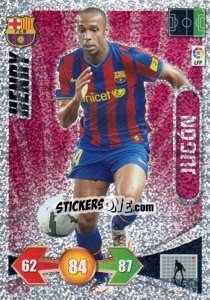 Sticker Thierry Henry - F.C. Barcelona - Liga BBVA 2009-2010. Adrenalyn XL n. 364 - Panini