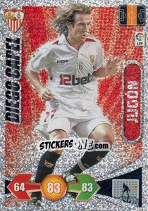 Sticker Diego Capel- Sevilla F.C - Liga BBVA 2009-2010. Adrenalyn XL n. 373 - Panini