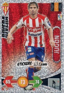 Cromo Rivera - Real Sporting - Liga BBVA 2009-2010. Adrenalyn XL - Panini