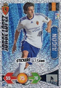 Cromo Jorge Lopez - Real Zaragoza - Liga BBVA 2009-2010. Adrenalyn XL n. 380 - Panini