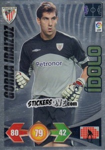 Cromo Gorka Iraizoz - Athletic Club - Liga BBVA 2009-2010. Adrenalyn XL n. 382 - Panini