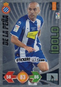 Sticker De la Pena - R.C.D. Espanyol - Liga BBVA 2009-2010. Adrenalyn XL n. 388 - Panini