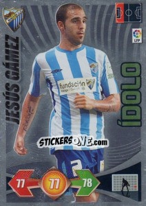 Sticker Jesus Gamez - Malaga C.F. - Liga BBVA 2009-2010. Adrenalyn XL n. 392 - Panini