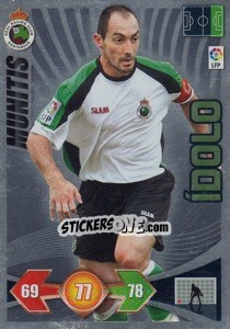 Sticker Munitis / R. Racing C. - Liga BBVA 2009-2010. Adrenalyn XL n. 395 - Panini