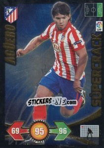 Cromo Aguero - Atletico Madrid - Liga BBVA 2009-2010. Adrenalyn XL - Panini