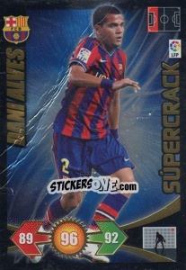 Sticker Dani Alves - F.C. Barcelona - Liga BBVA 2009-2010. Adrenalyn XL n. 409 - Panini