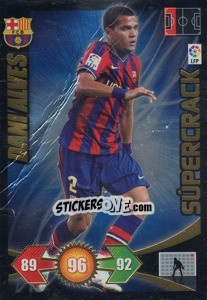 Figurina Dani Alves - F.C. Barcelona - Liga BBVA 2009-2010. Adrenalyn XL - Panini