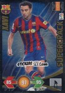 Sticker Xavi - F.C. Barcelona - Liga BBVA 2009-2010. Adrenalyn XL n. 411 - Panini