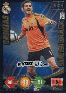 Sticker Casillas - Real Madrid - Liga BBVA 2009-2010. Adrenalyn XL n. 412 - Panini