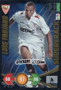 Sticker Luis Fabiano - Sevilla F.C - Liga BBVA 2009-2010. Adrenalyn XL n. 416 - Panini