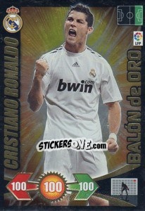 Sticker Cristiano Ronaldo - Real Madrid - Liga BBVA 2009-2010. Adrenalyn XL n. 422 - Panini