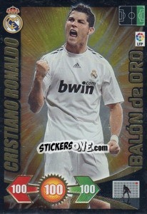 Sticker Cristiano Ronaldo - Real Madrid - Liga BBVA 2009-2010. Adrenalyn XL - Panini