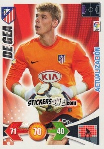 Sticker De Gea - Atletico Madrid - Liga BBVA 2009-2010. Adrenalyn XL n. 425 - Panini