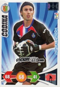 Sticker Codina - Getafe C.F. - Liga BBVA 2009-2010. Adrenalyn XL n. 431 - Panini