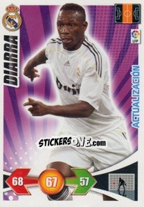 Figurina Mahamadou Diarra - Real Madrid - Liga BBVA 2009-2010. Adrenalyn XL n. 432 - Panini