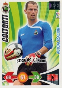Sticker Coltorti - R. Racing C. - Liga BBVA 2009-2010. Adrenalyn XL n. 435 - Panini