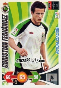 Sticker Christian Fernandez - Liga BBVA 2009-2010. Adrenalyn XL n. 436 - Panini