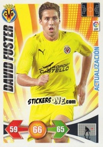 Cromo David Fuster - Villarreal C.F. - Liga BBVA 2009-2010. Adrenalyn XL n. 438 - Panini