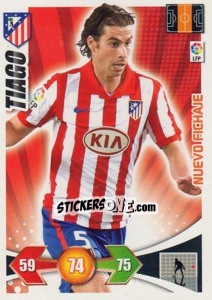 Sticker Tiago Mendes - Atletico Madrid - Liga BBVA 2009-2010. Adrenalyn XL n. 441 - Panini