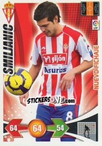 Sticker Smiljanic / Real Sporting - Liga BBVA 2009-2010. Adrenalyn XL n. 447 - Panini