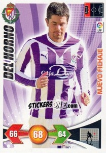 Cromo Del Horno - R. Valladolid C.F. - Liga BBVA 2009-2010. Adrenalyn XL - Panini