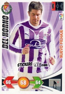 Sticker Del Horno - R. Valladolid C.F. - Liga BBVA 2009-2010. Adrenalyn XL n. 449 - Panini