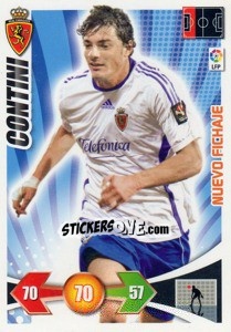 Sticker Contini - Real Zaragoza - Liga BBVA 2009-2010. Adrenalyn XL n. 453 - Panini