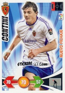 Figurina Contini - Real Zaragoza - Liga BBVA 2009-2010. Adrenalyn XL - Panini