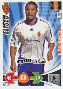 Cromo Eliseu - Real Zaragoza - Liga BBVA 2009-2010. Adrenalyn XL - Panini