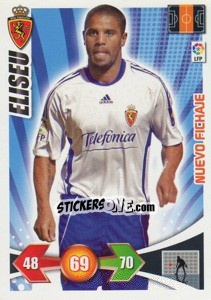Sticker Eliseu - Real Zaragoza - Liga BBVA 2009-2010. Adrenalyn XL n. 456 - Panini