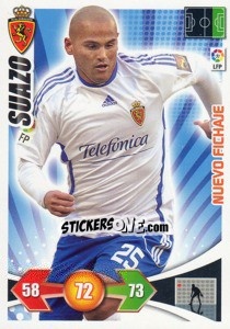 Cromo Suazo - Real Zaragoza - Liga BBVA 2009-2010. Adrenalyn XL n. 457 - Panini