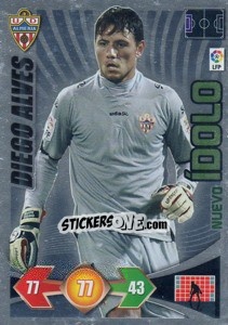 Sticker Diego Alves - U.D. Almeria - Liga BBVA 2009-2010. Adrenalyn XL - Panini