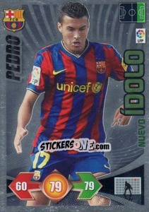 Cromo Pedro Rodríguez - F.C. Barcelona - Liga BBVA 2009-2010. Adrenalyn XL - Panini