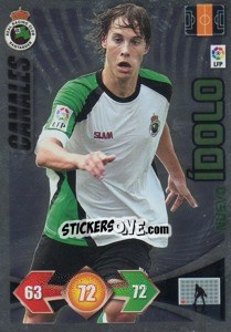 Sticker Canales - R. Racing C. - Liga BBVA 2009-2010. Adrenalyn XL n. 465 - Panini