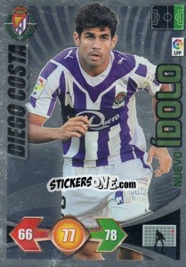 Sticker Diego Costa - R. Valladolid C.F. - Liga BBVA 2009-2010. Adrenalyn XL n. 467 - Panini